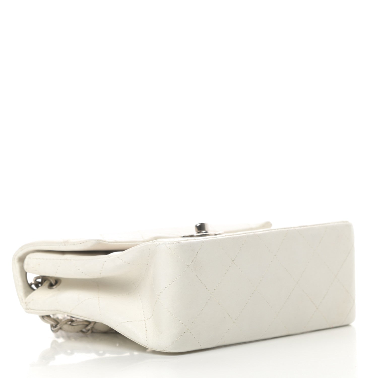 Chanel Lambskin Quilted Mini Square Flap White 4 of 16
