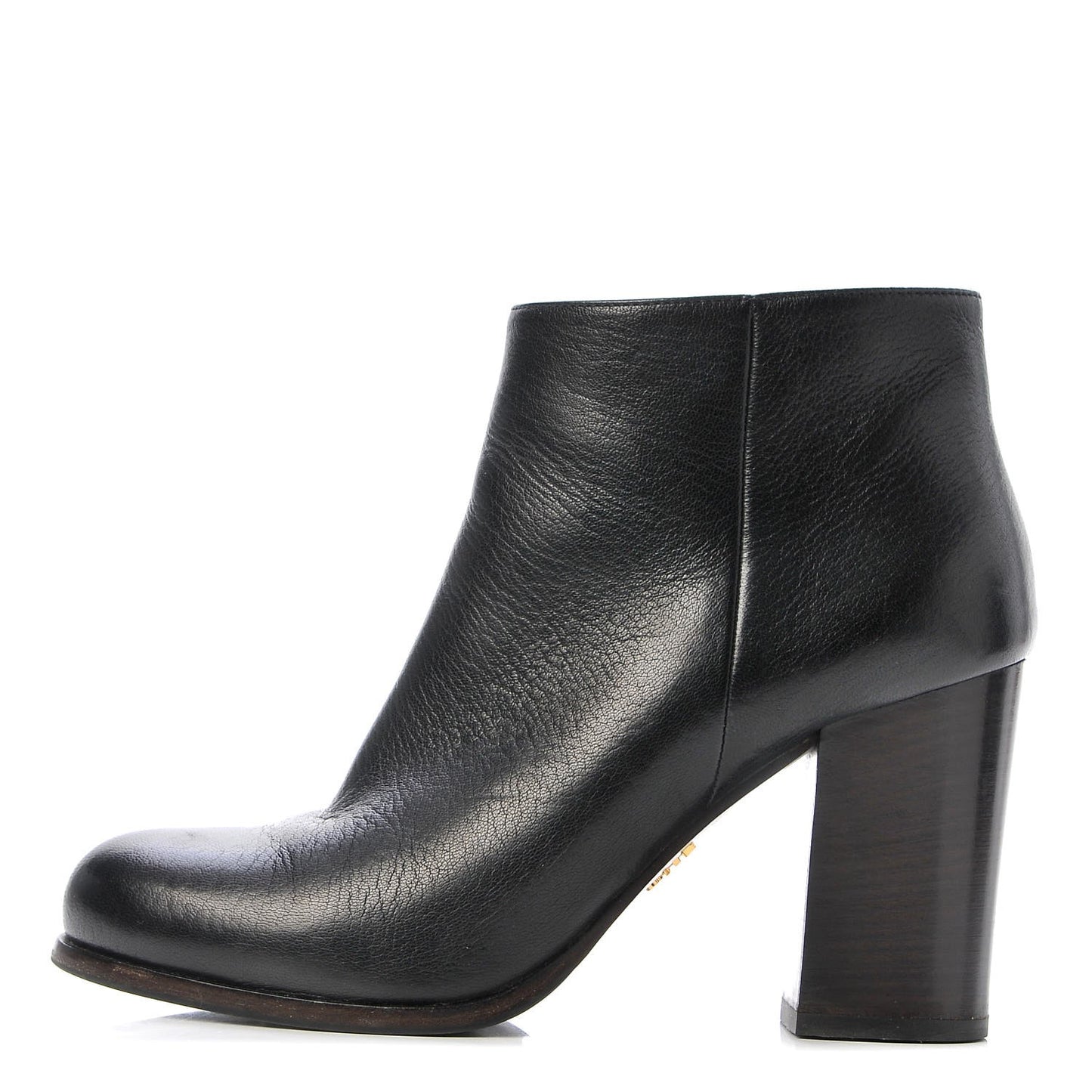 Calfskin Ankle Boots 37.5 Black