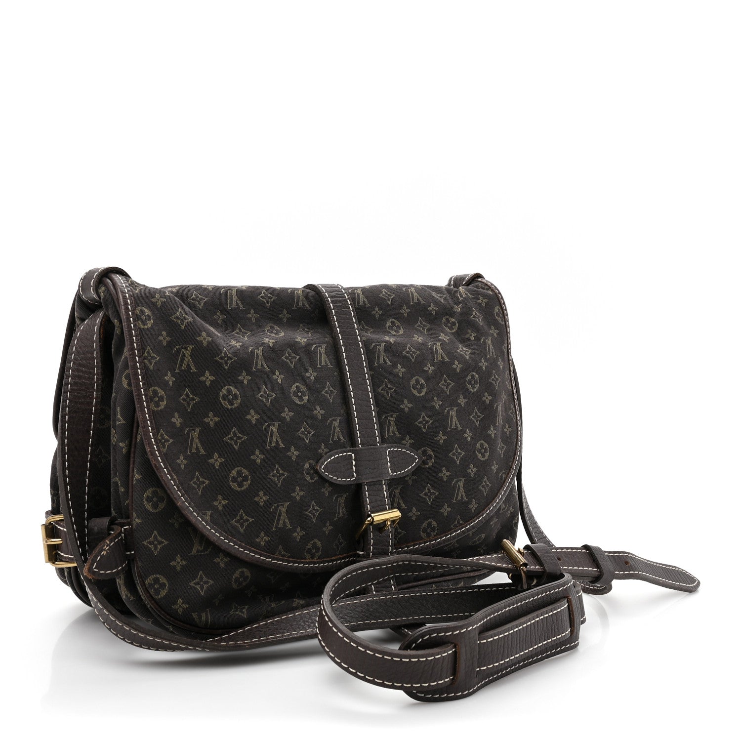 Louis Vuitton Monogram Idylle Saumur MM Fusain 3 of 13