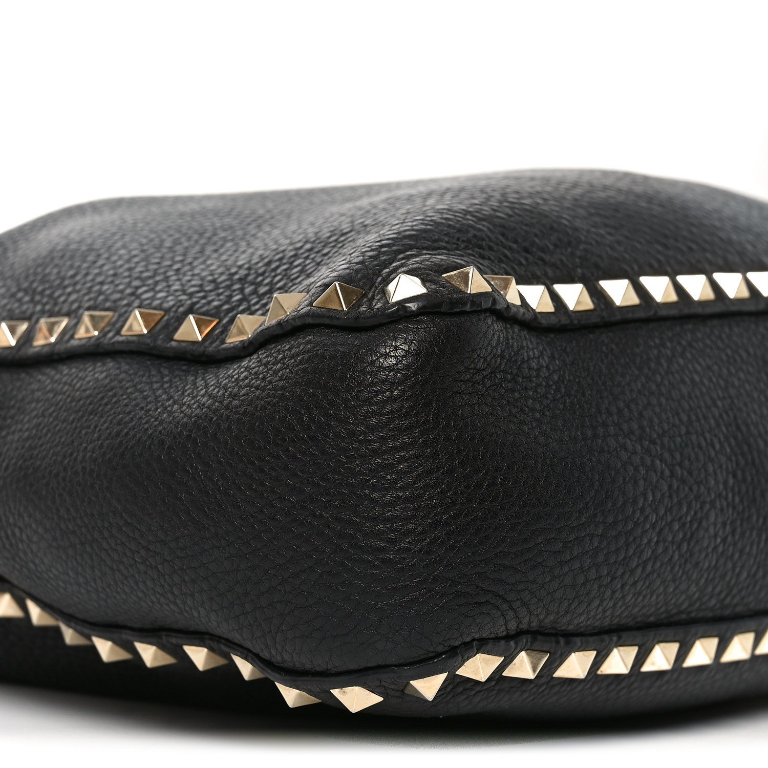 Valentino Garavani Pebbled Calfskin Large Rockstud Flip-Lock Messenger Bag Black 7 of 11