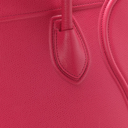 Celine Grained Calfskin Medium Phantom Luggage Fuchsia 11 of 14