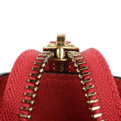 Celine Drummed Calfskin Micro Luggage Coquelicot 9 of 9