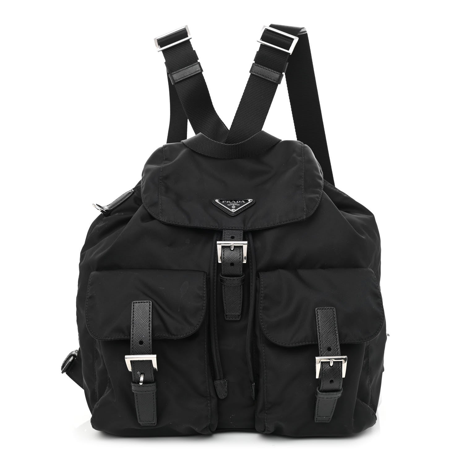 Prada Re-Nylon Saffiano Medium Backpack Black 3 of 15