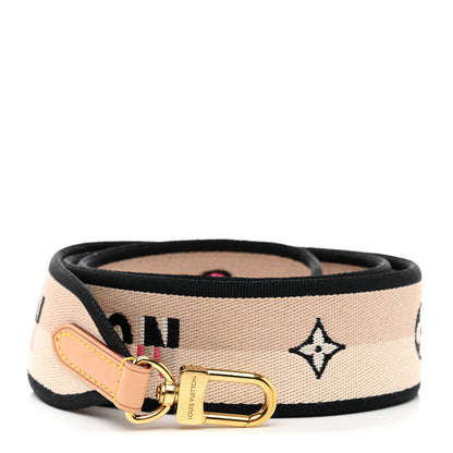 Louis Vuitton Jacquard Speedy Bandouliere 20 Shoulder Strap Black 1 of 3