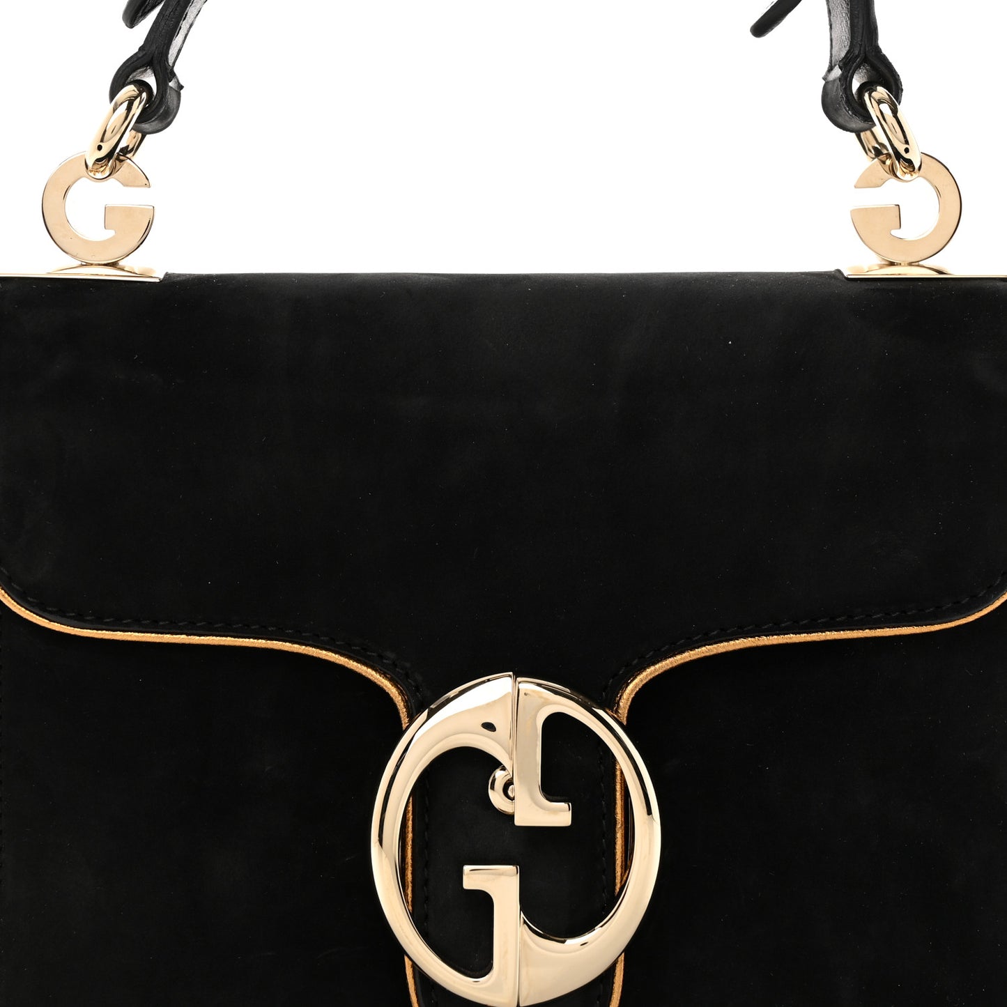 Nubuck 1973 Flap Bag Black