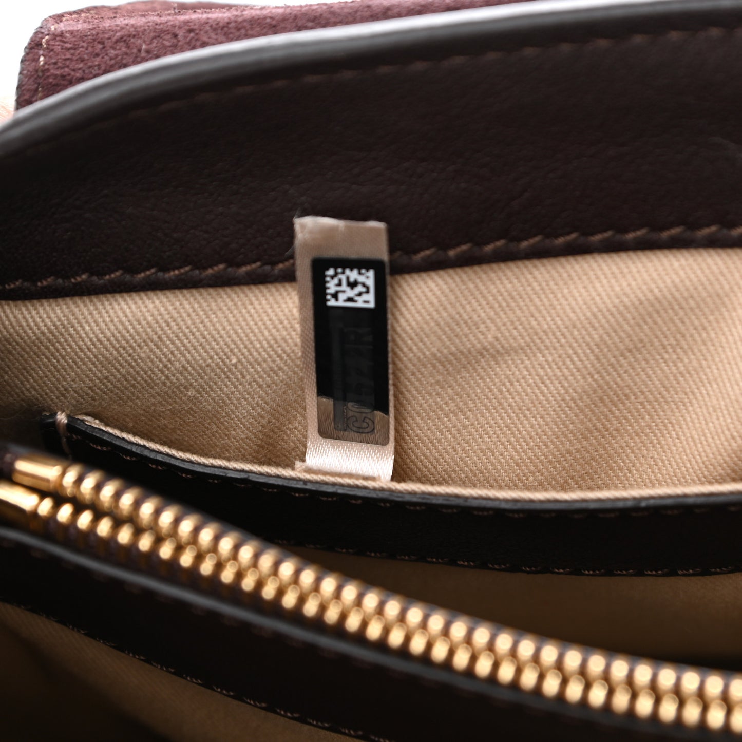 Calfskin Small Faye Day Shoulder Bag Carbon Brown