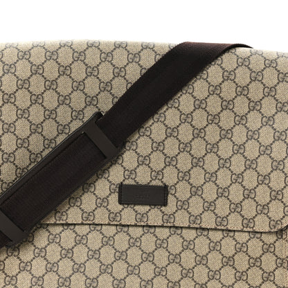 Gucci GG Plus Monogram Messenger Diaper Bag Dark Brown 7 of 9