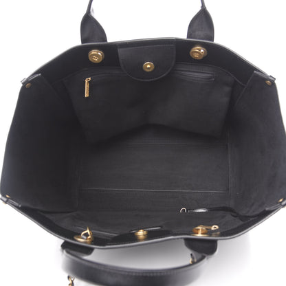 Chanel Caviar Medium Studded Deauville Tote Black 4 of 12