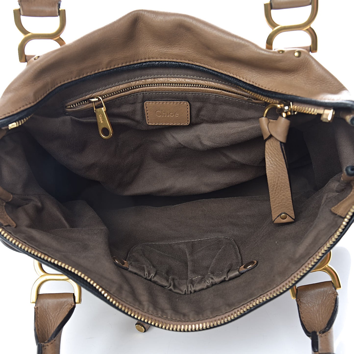 Calfskin Braided Large Marcie Satchel Nut