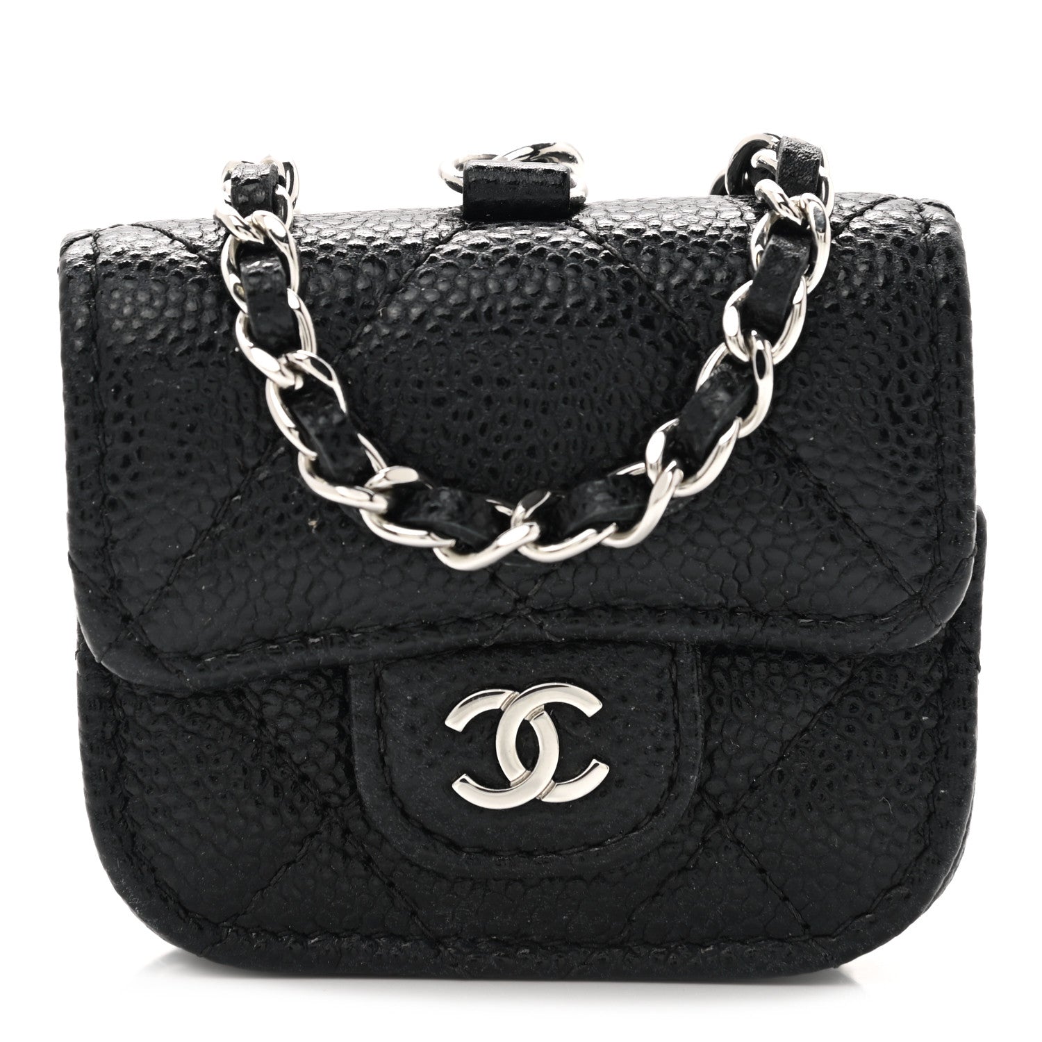 Chanel Caviar Quilted Airpods Pro Case Black 1 of 8