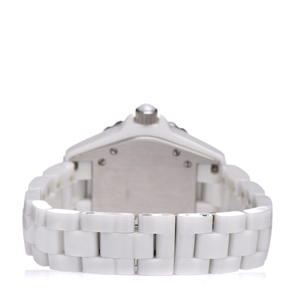 Chanel Stainless Steel Ceramic 33mm J12 Quartz Watch White 4 of 6