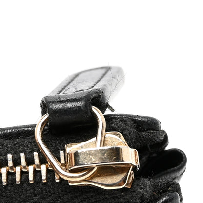 Chanel Lambskin Camellia Embossed Key Holder Case Black 8 of 8