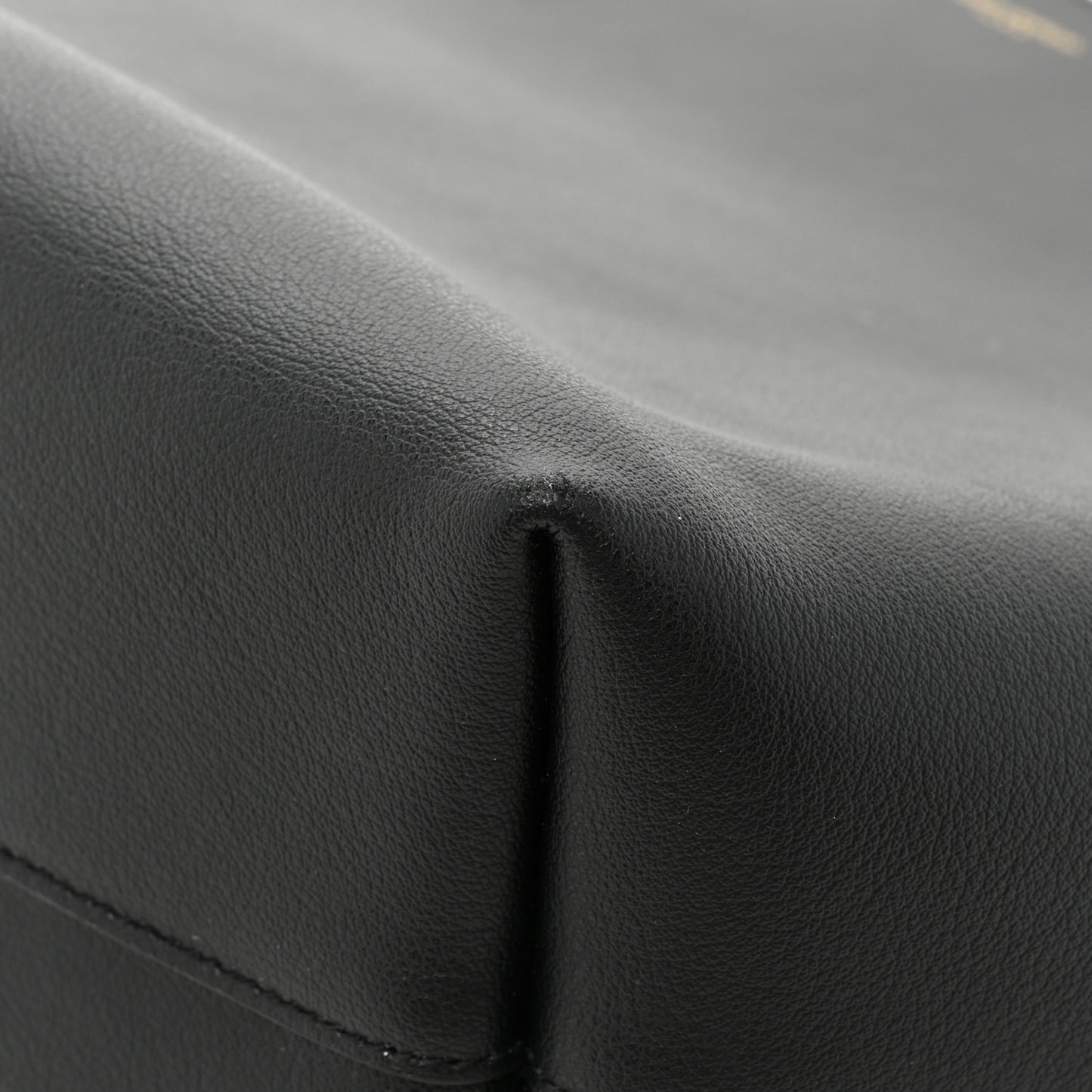 Calfskin Large Shopping Tote Black