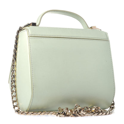 Givenchy Textured Calfskin Mini Pandora Box Chain Crossbody Bag Aqua Green 3 of 8