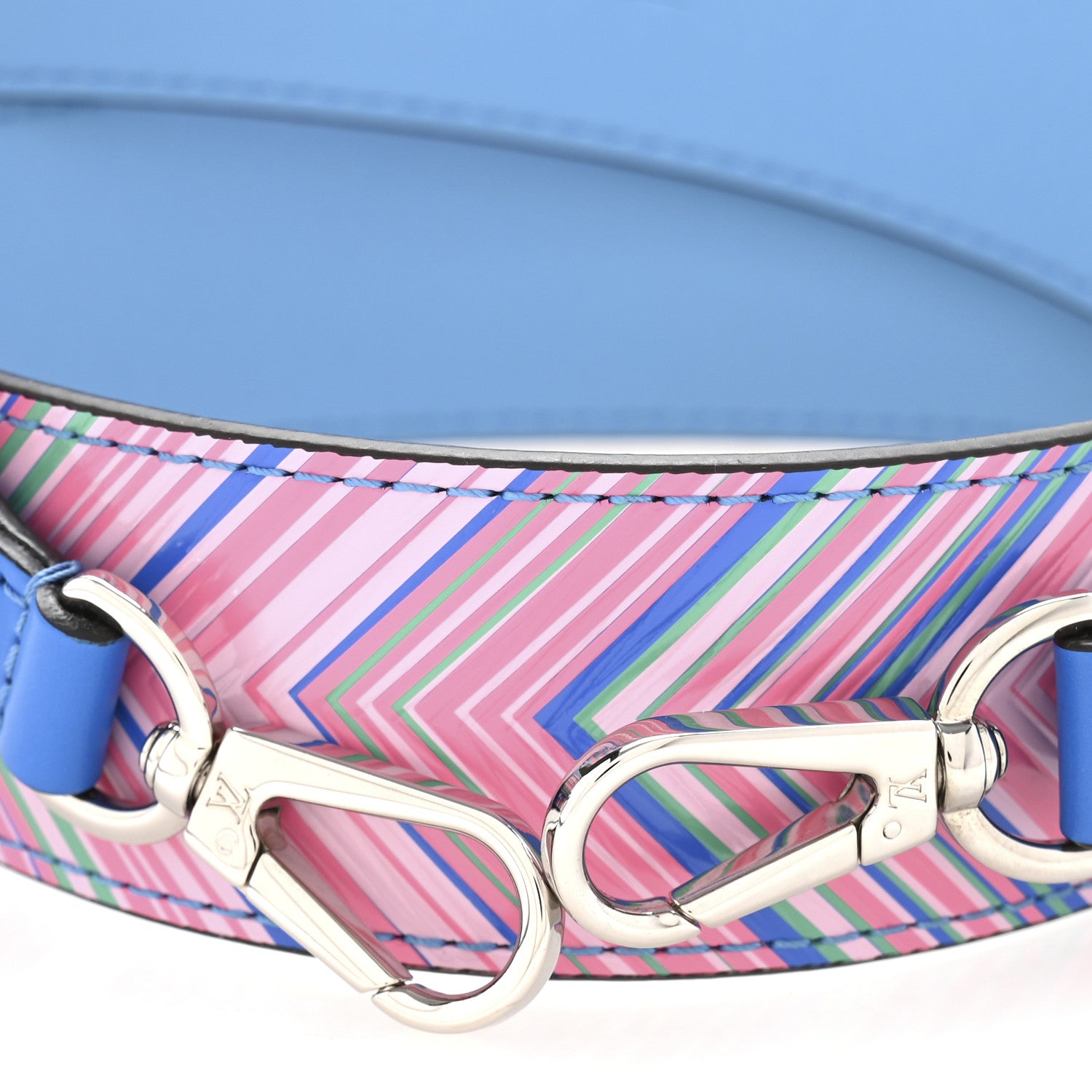 Louis Vuitton Epi Tropical Bandouliere Shoulder Strap Blue Rose 3 of 7
