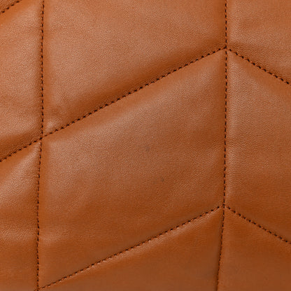 Saint Laurent Lambskin Quilted Medium Loulou Puffer Monogram Chain Satchel Miel Dark 12 of 12