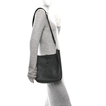 Hermes Taurillon Clemence EVELYNE III PM Black 2 of 10
