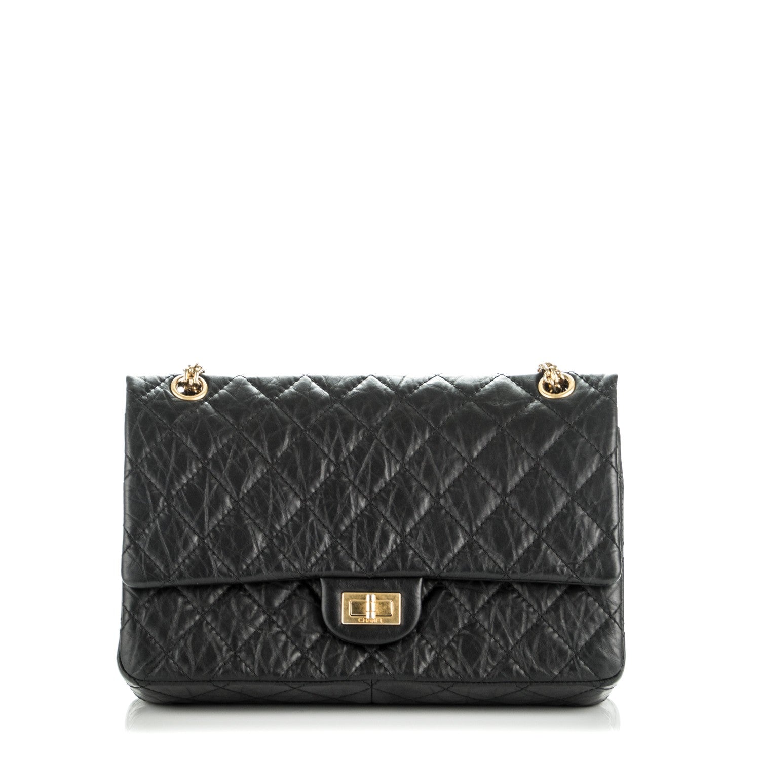 Chanel Aged Calfskin Quilted 2.55 Reissue 226 Flap Black 1 of 7
