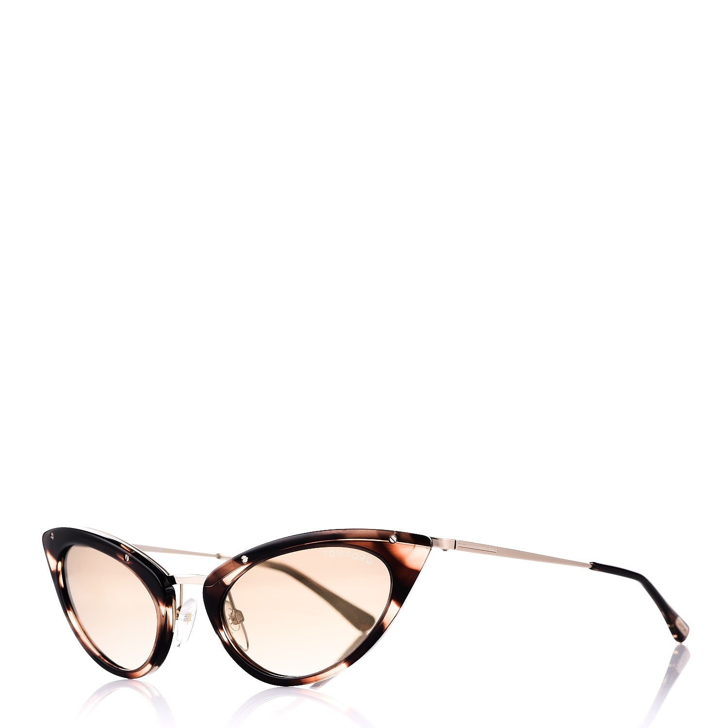 Tom Ford Grace Cat Eye Sunglasses TF349 Havana 1 of 7
