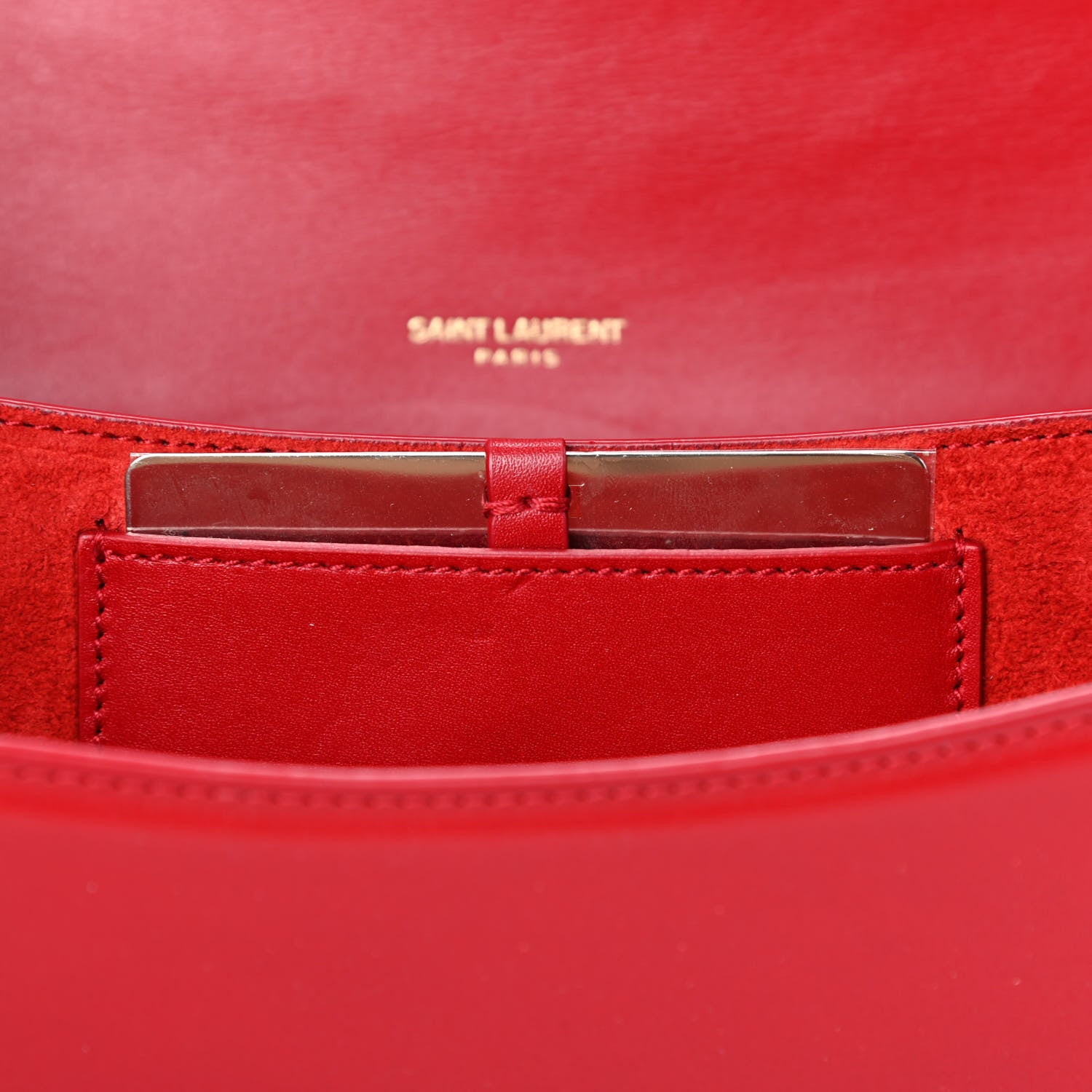 Saint Laurent Smooth Calfskin Zoe Chain Bag Eros Red 5 of 6