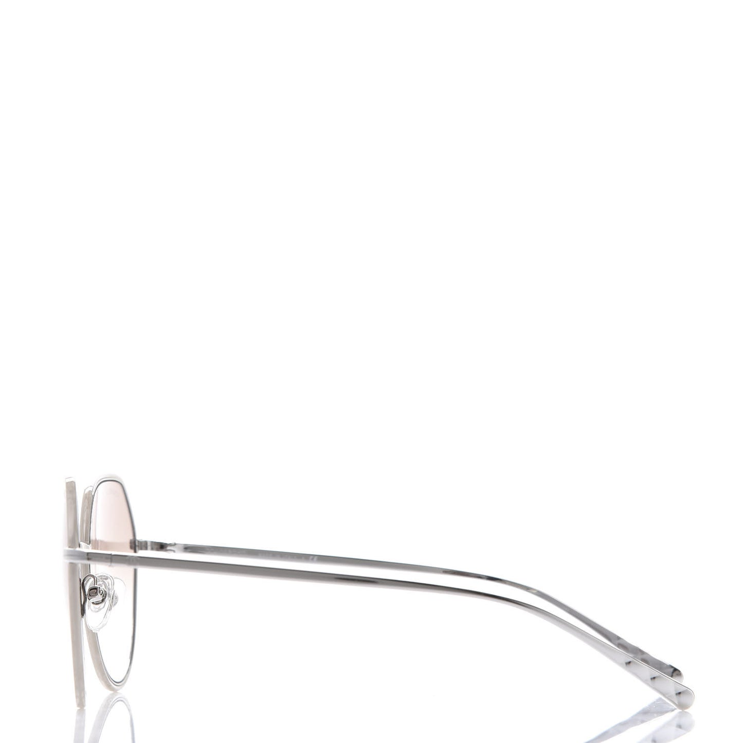 Round Sunglasses 4251-J Silver Brown