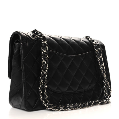 Chanel Lambskin Quilted Medium Double Flap Black 3 of 10