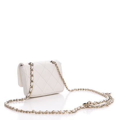 Chanel Caviar Quilted Belt Bag White 3 of 9