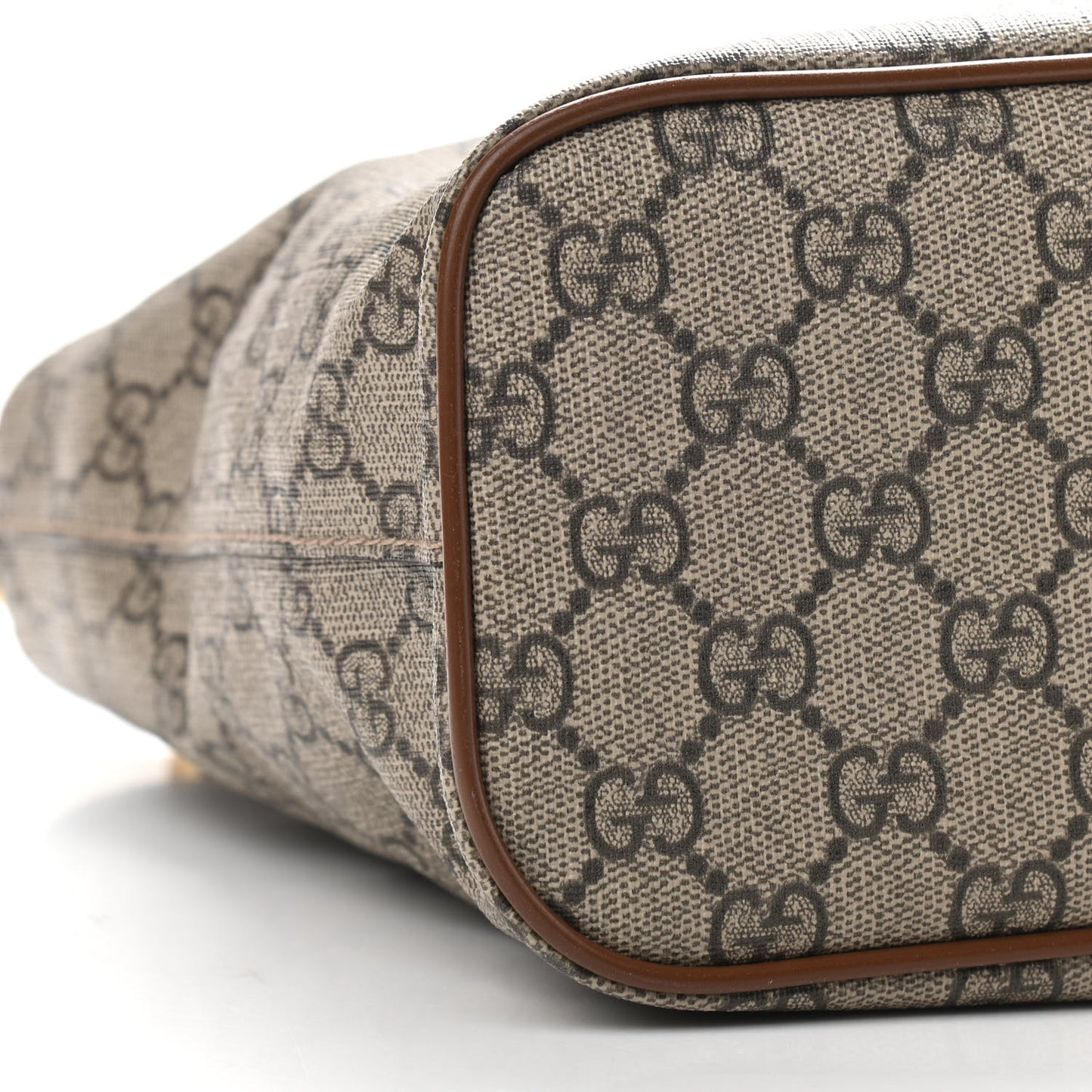 Soft GG Supreme Monogram Small Crossbody Tote Beige Cuir