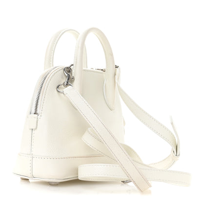 Balenciaga Grained Calfskin XXS Ville Top Handle Bag White Black 3 of 13