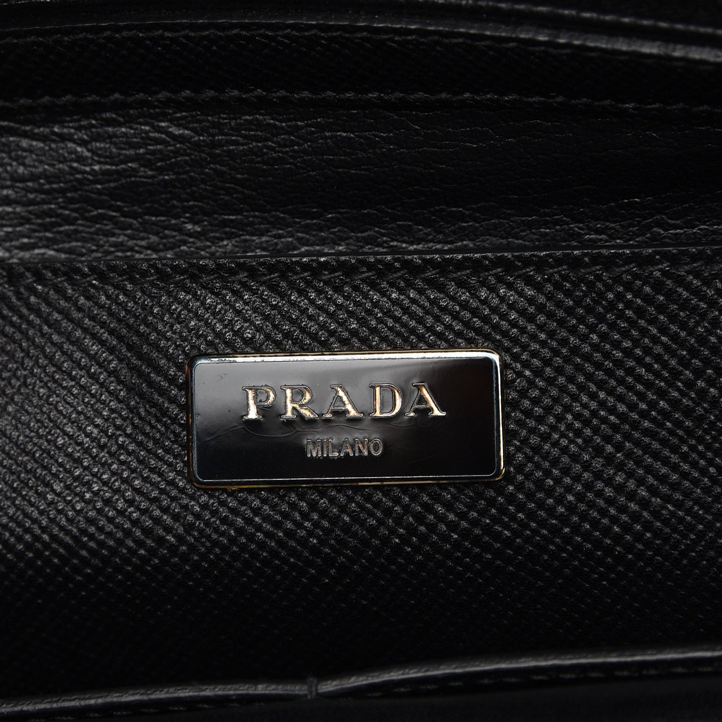 Saffiano Cuir Top Handle Dome Tote Black