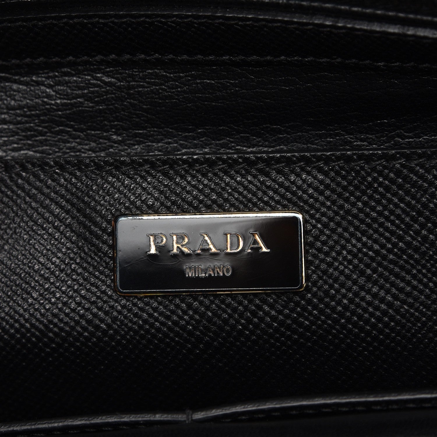Prada Saffiano Cuir Top Handle Dome Tote Black 6 of 9