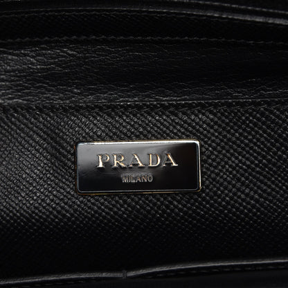 Prada Saffiano Cuir Top Handle Dome Tote Black 6 of 9