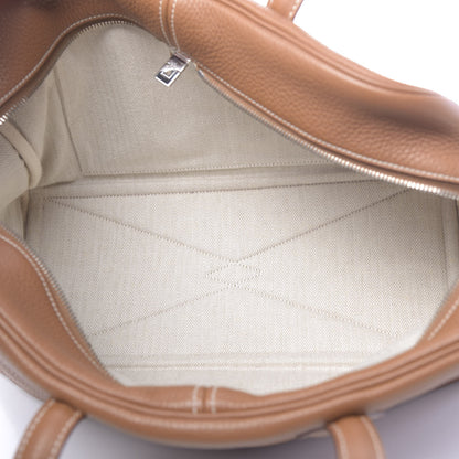 Hermes Taurillon Clemence Victoria II 35 Gold 6 of 11