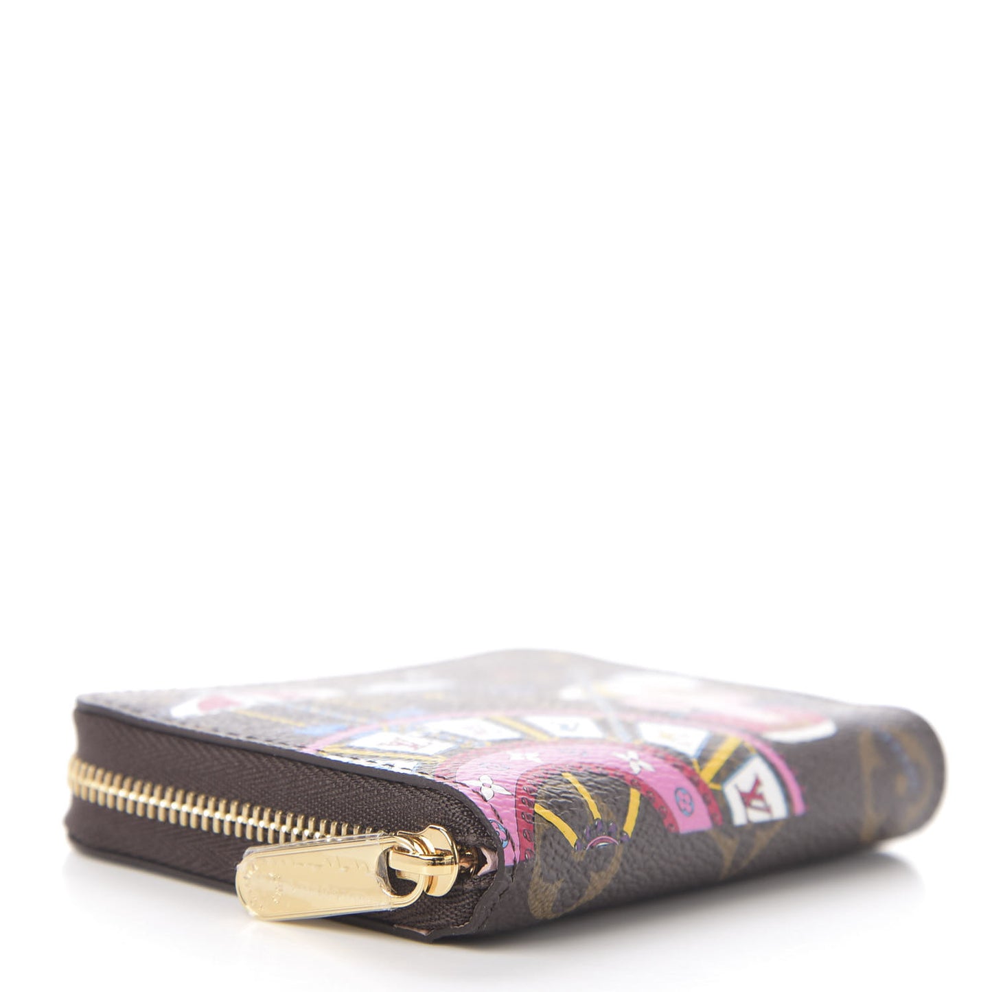 Monogram 2020 Christmas Animation Big Wheel Zippy Coin Purse Rose Ballerine