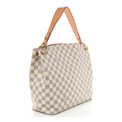 Louis Vuitton Damier Azur Graceful PM Rose Ballerine 3 of 10