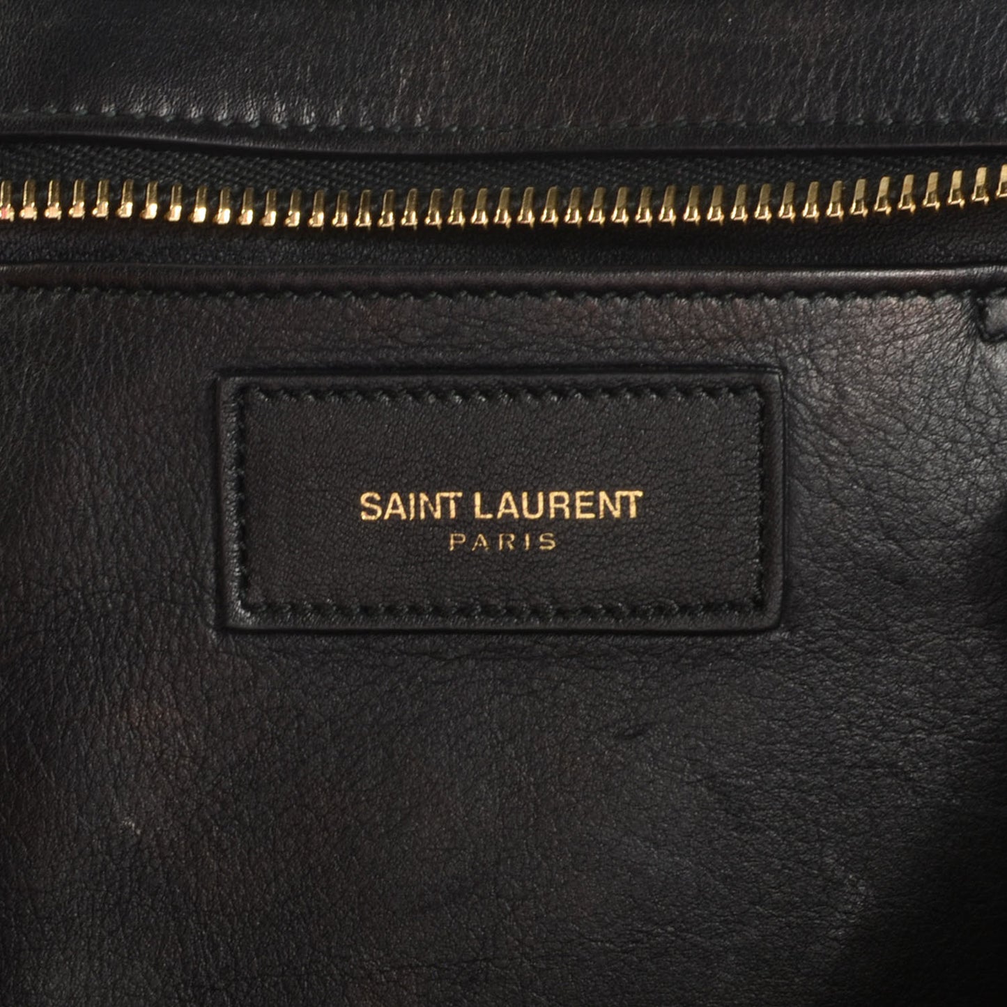 Leather Small Classic Y Cabas Black