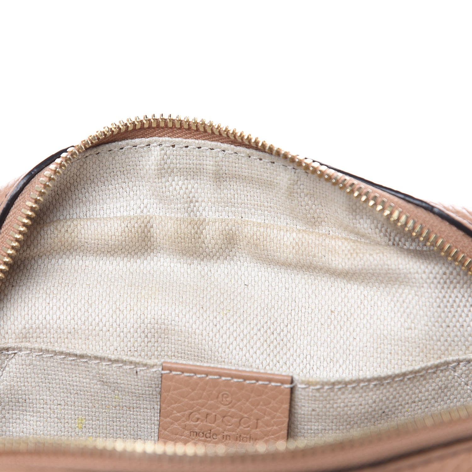 Gucci Pebbled Calfskin Small Soho Disco Bag Rose Beige 13 of 15