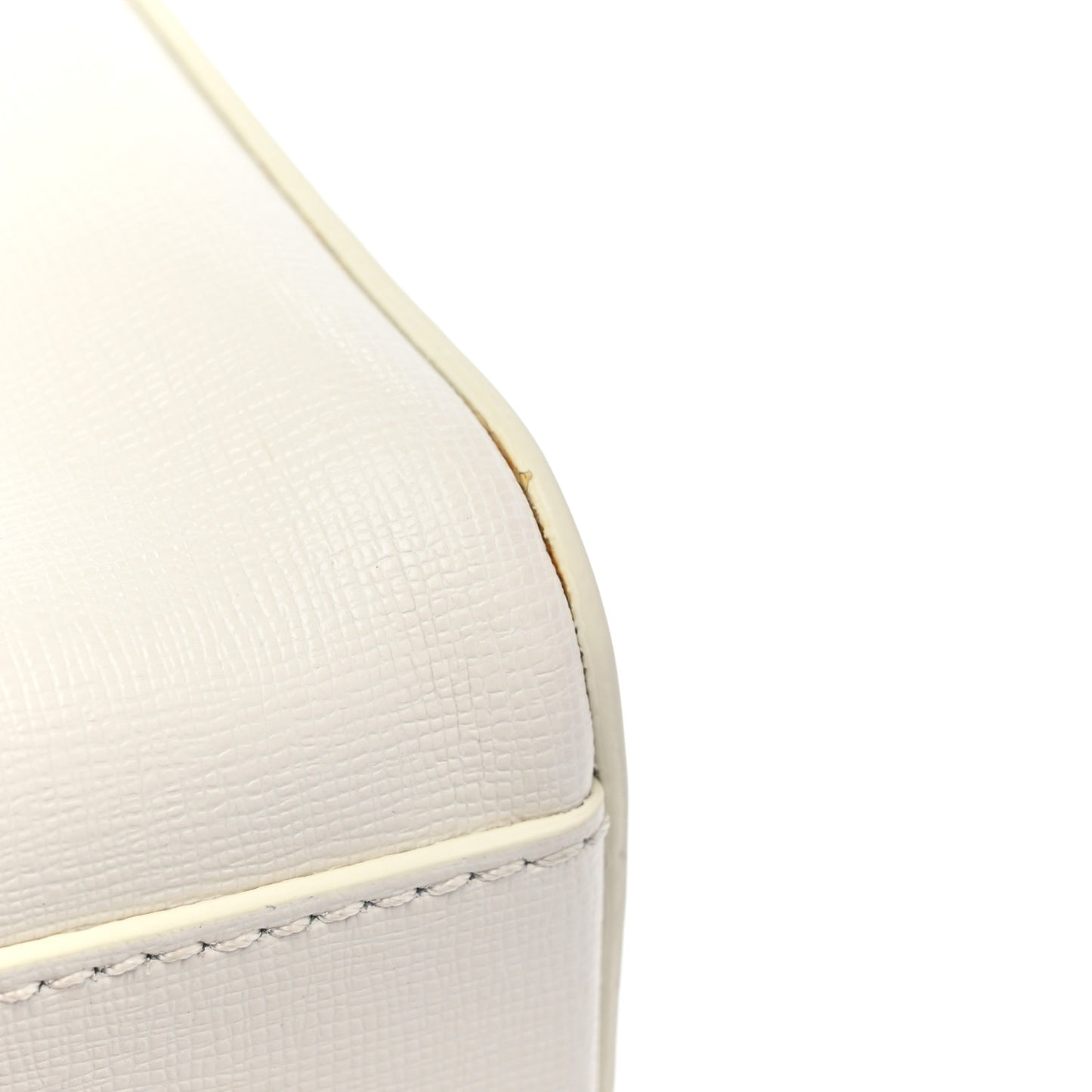 Calfskin Diag Flap Bag White Black