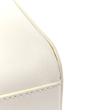 Off-White Calfskin Diag Flap Bag White Black 17 of 18