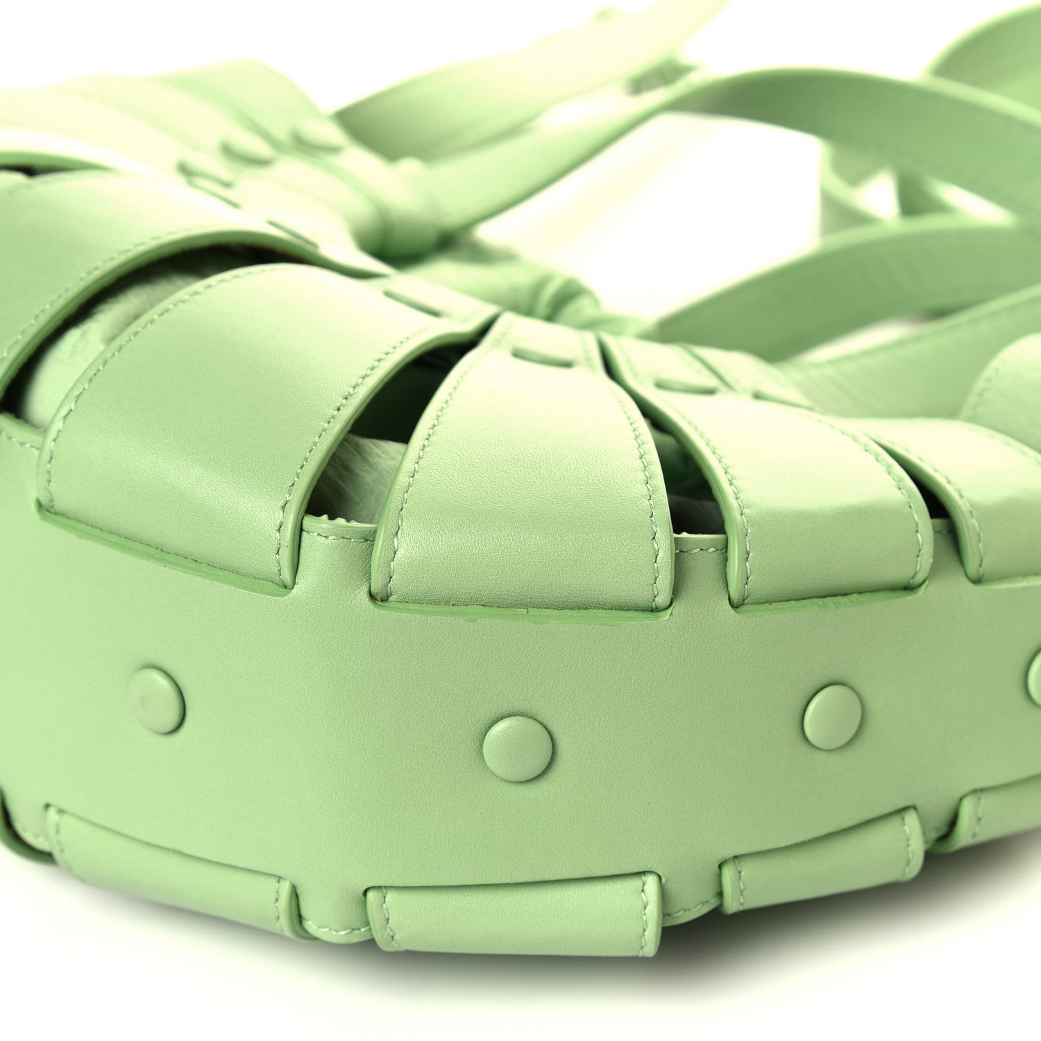 Bottega Veneta French Calfskin Small Shell Pistachio 7 of 10