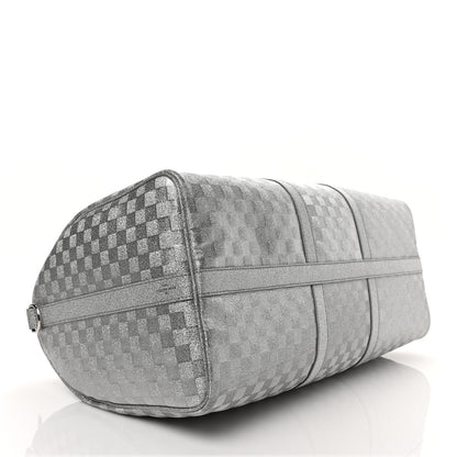 Louis Vuitton Damier Glitter Keepall Bandouliere 50 Silver 4 of 9