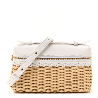 Loro Piana Wicker Calfskin L19 Extra Pocket Pouch White 1 of 10