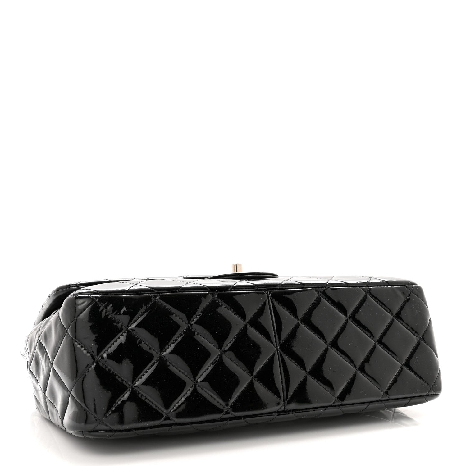 Chanel Patent Quilted Jumbo Double Flap Black 4 of 11