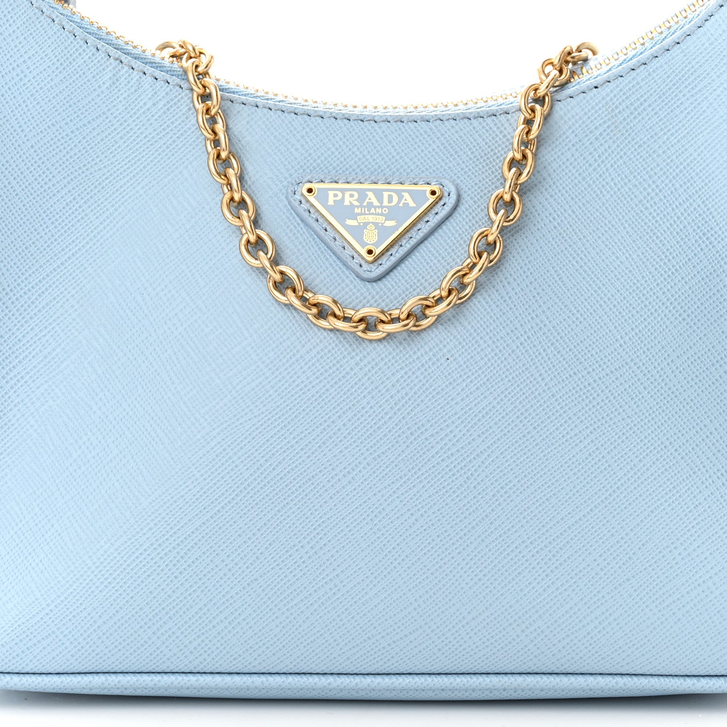 Prada Saffiano Re-Edition 2005 Shoulder Bag Celeste 9 of 11