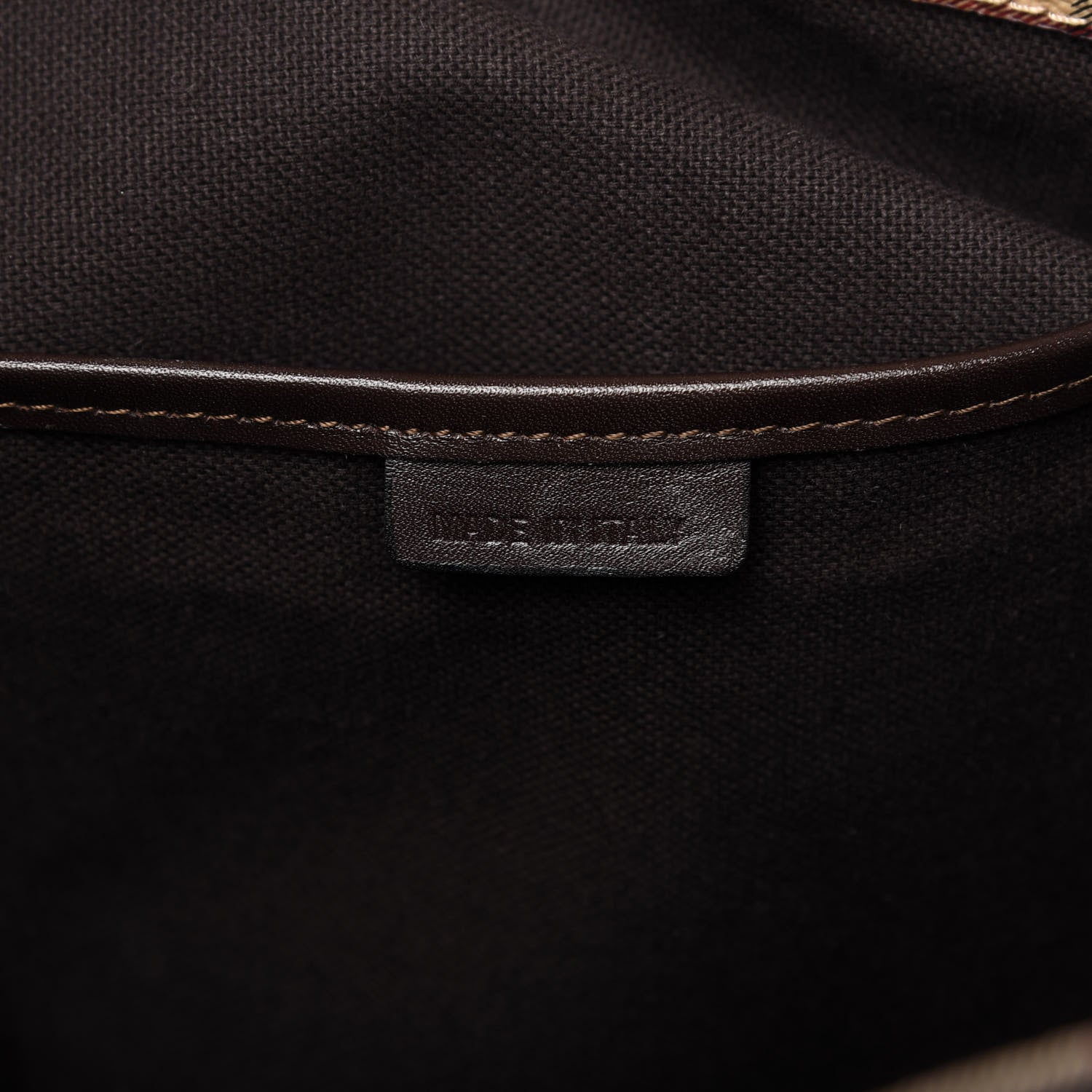 Burberry Haymarket Check Tote Chocolate 9 of 11