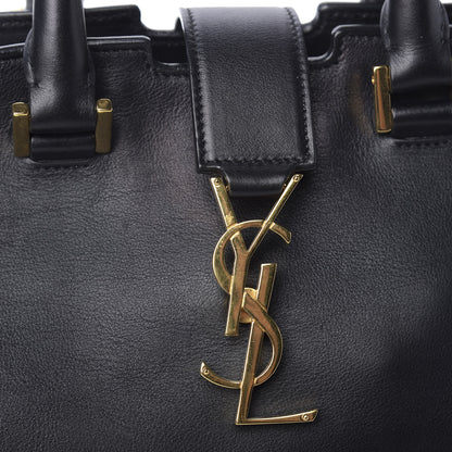 Saint Laurent Smooth Calfskin Small Monogram Cabas Black 12 of 12