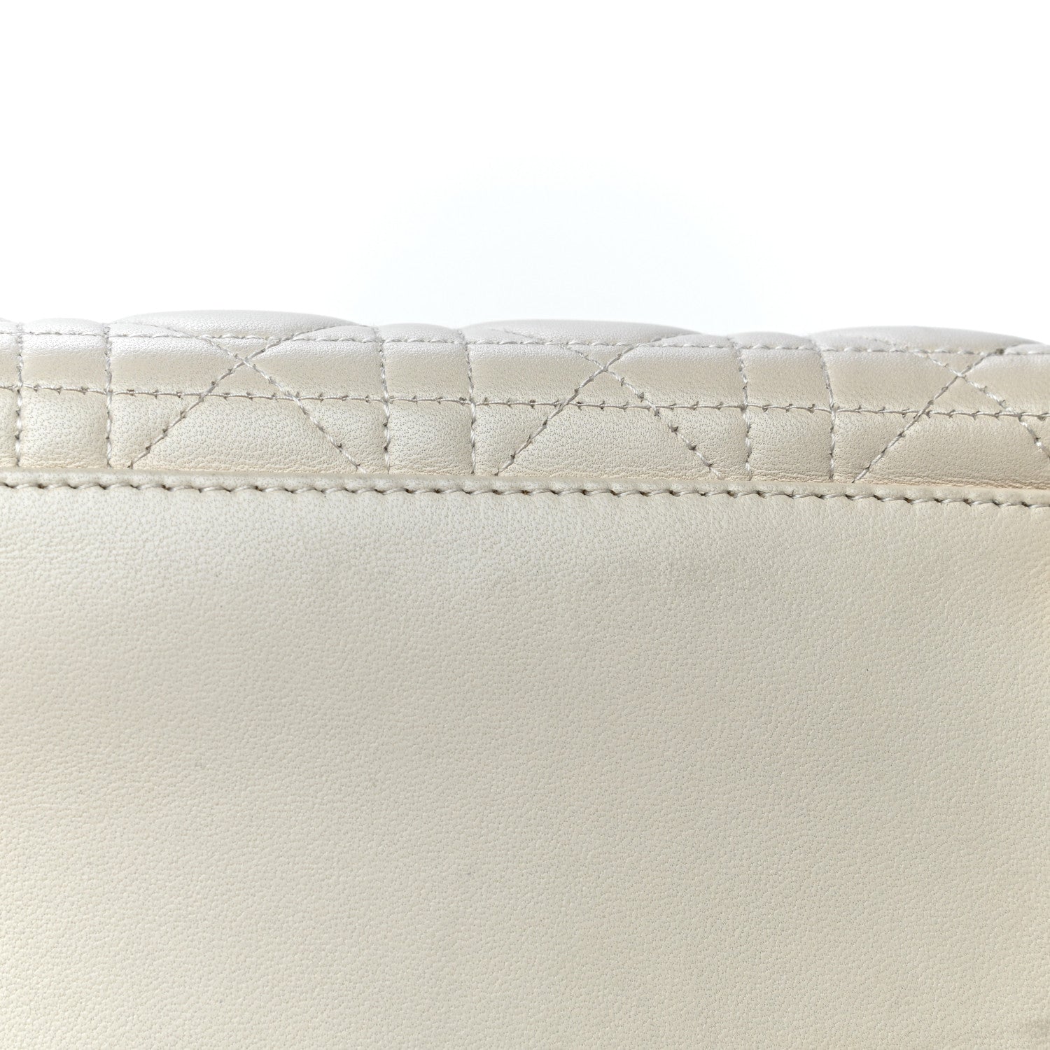 Christian Dior Lambskin Cannage Large Lady Dior Light Beige 34 of 35