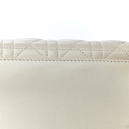 Christian Dior Lambskin Cannage Large Lady Dior Light Beige 34 of 35