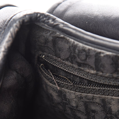 Christian Dior Lambskin Laser Cut Saddle Bag Black 7 of 13