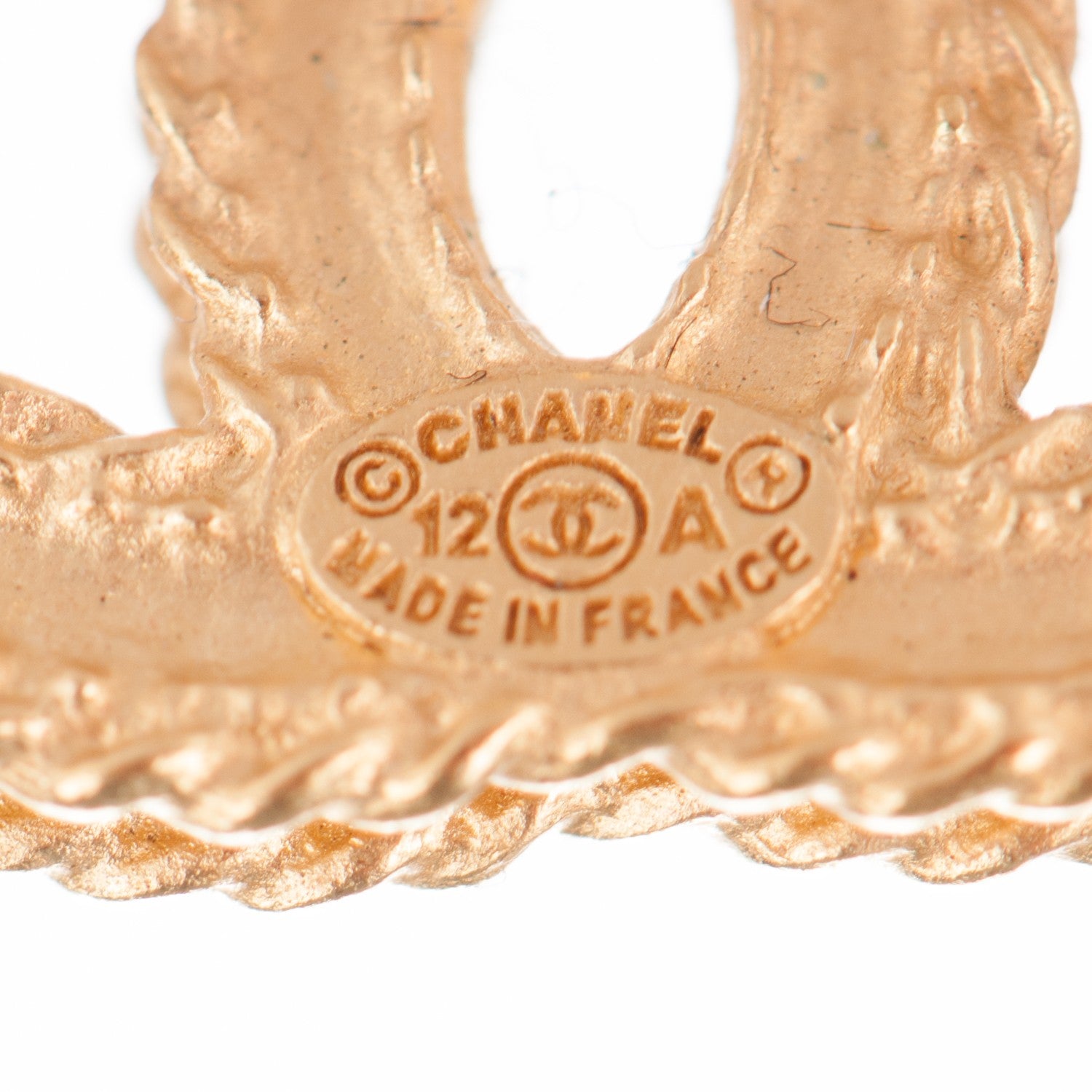Chanel Metal CC Rope Earrings Gold 4 of 4